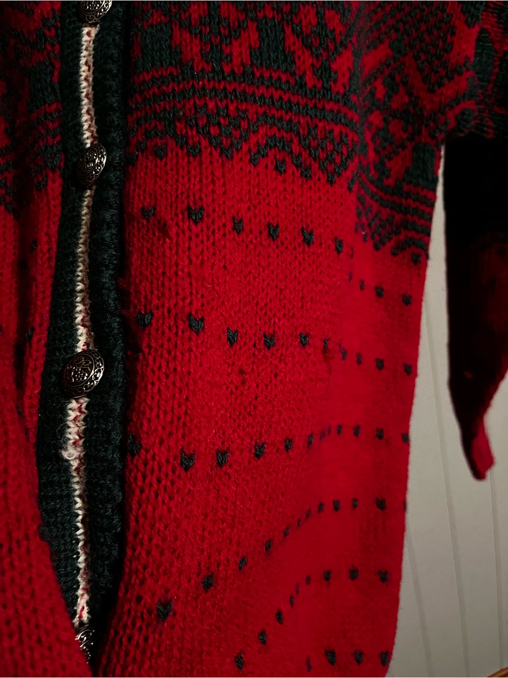 vintage Alps Fine Women's Apparel wool cardigan sweater 100% pure wool - Picture 4 of 5